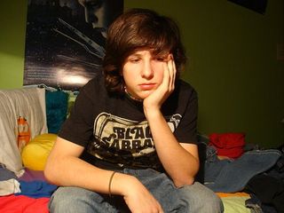 Sad teen