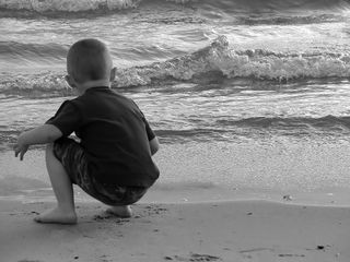 Child at beach