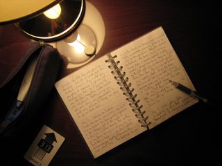 Writing in journal